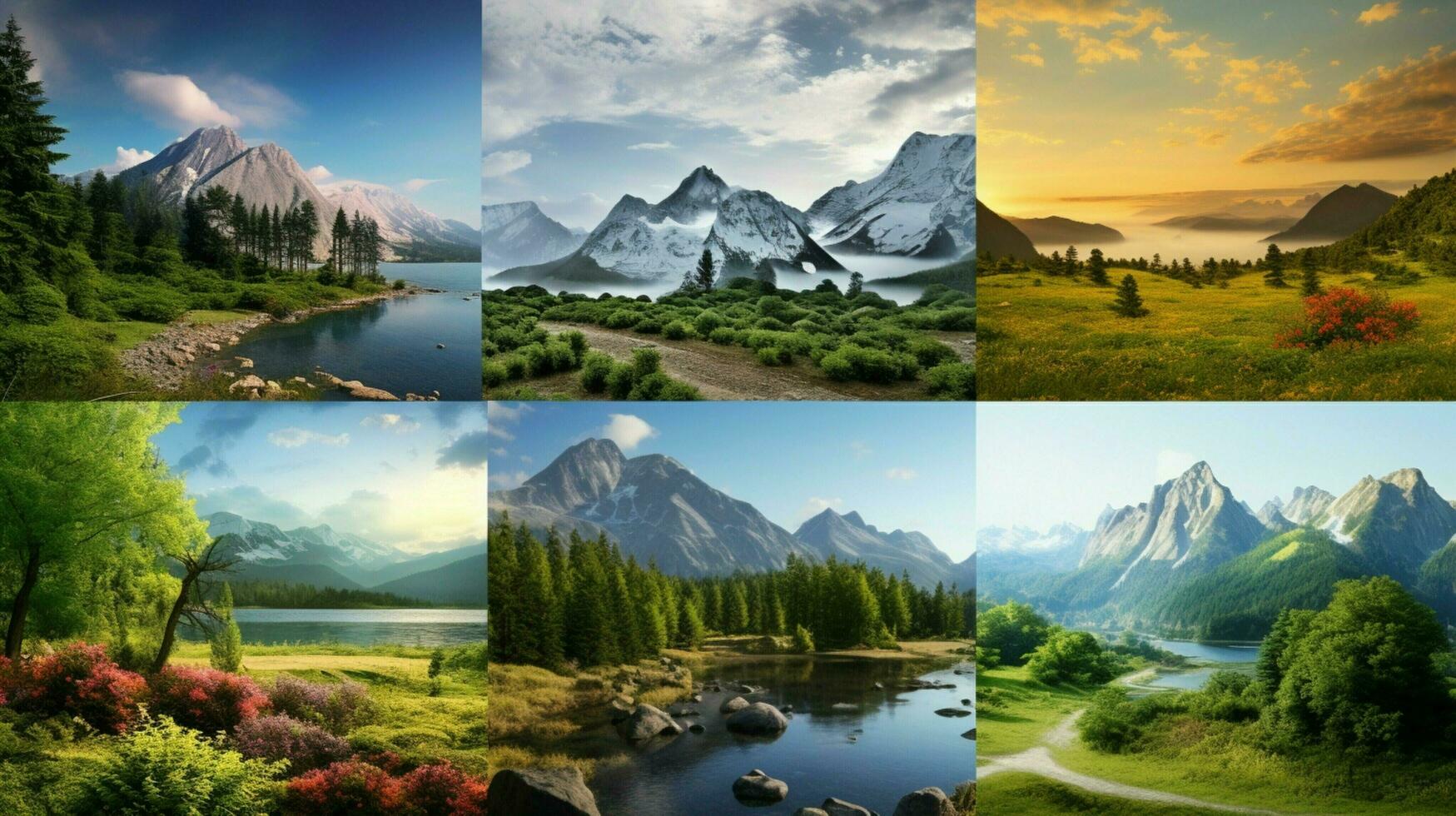 ai generado naturaleza paisajes antecedentes foto