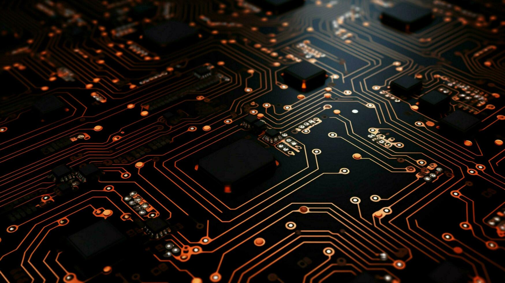 AI generated circuit board background photo