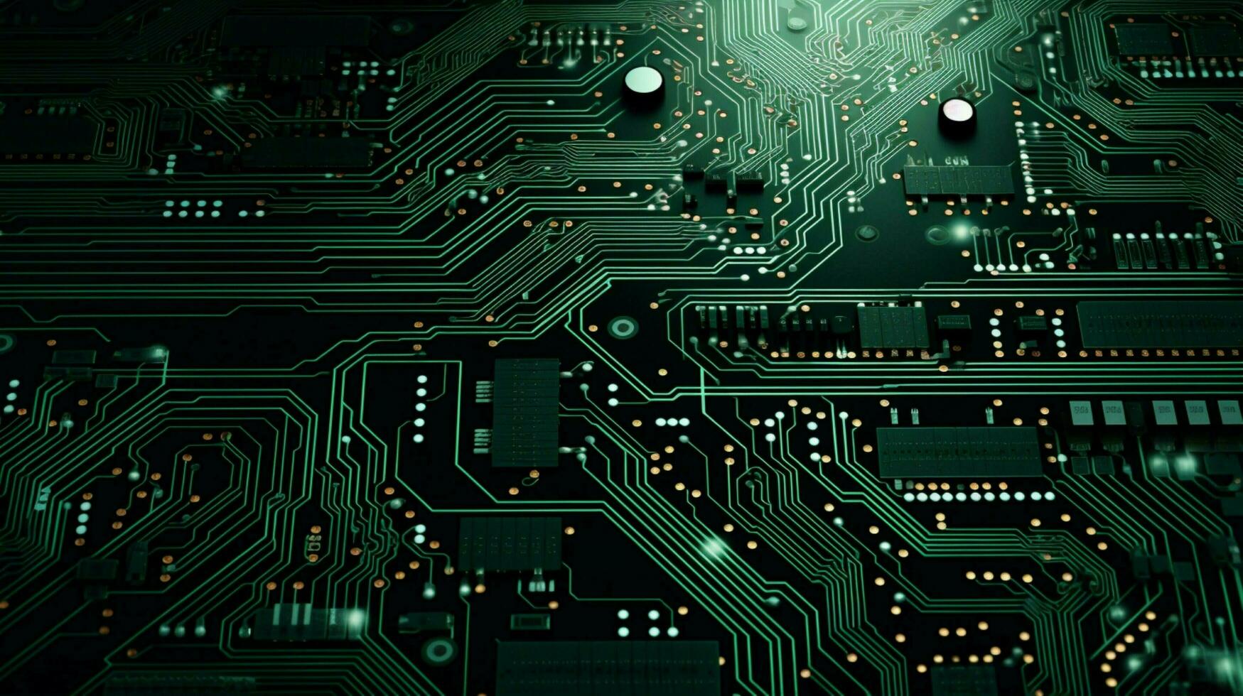 AI generated circuit board background photo