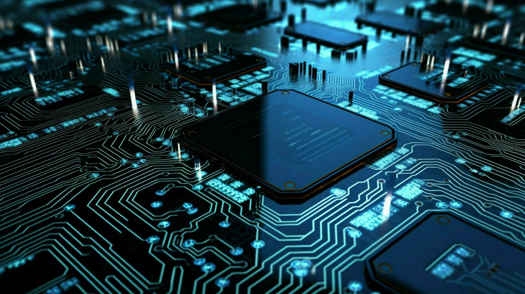 AI generated circuit board background photo