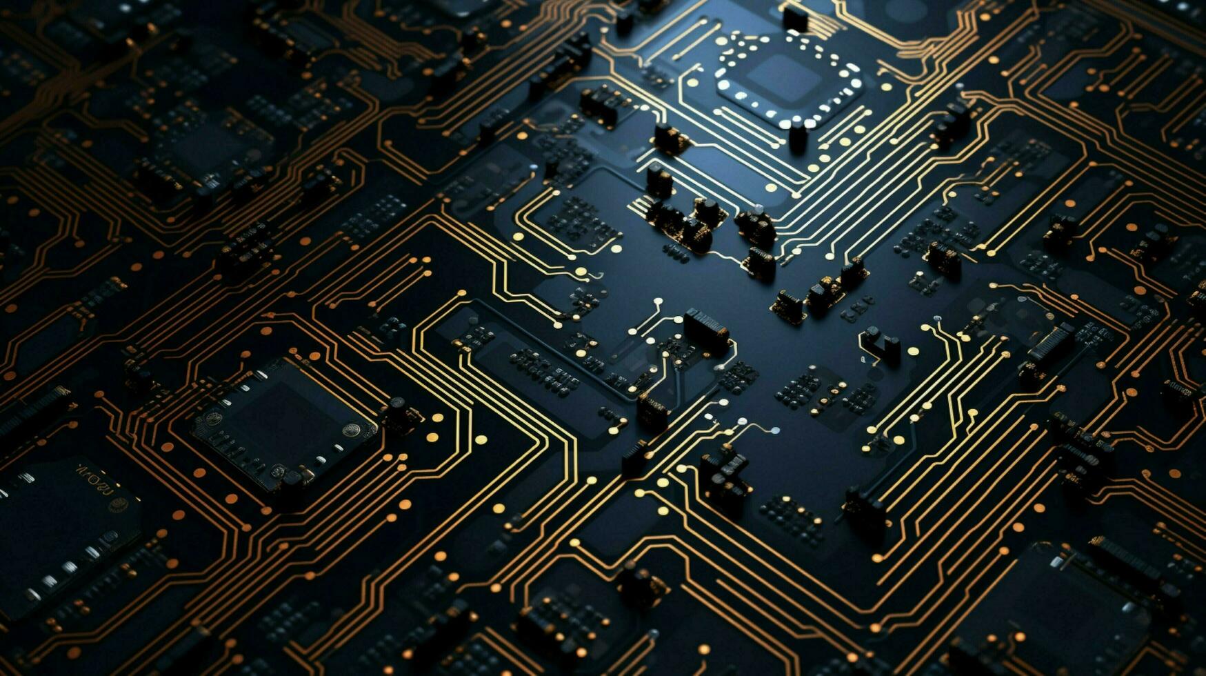 AI generated circuit board background photo