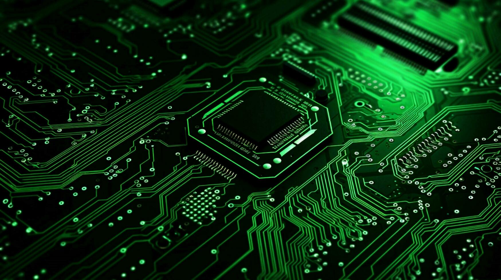 AI generated circuit board background photo