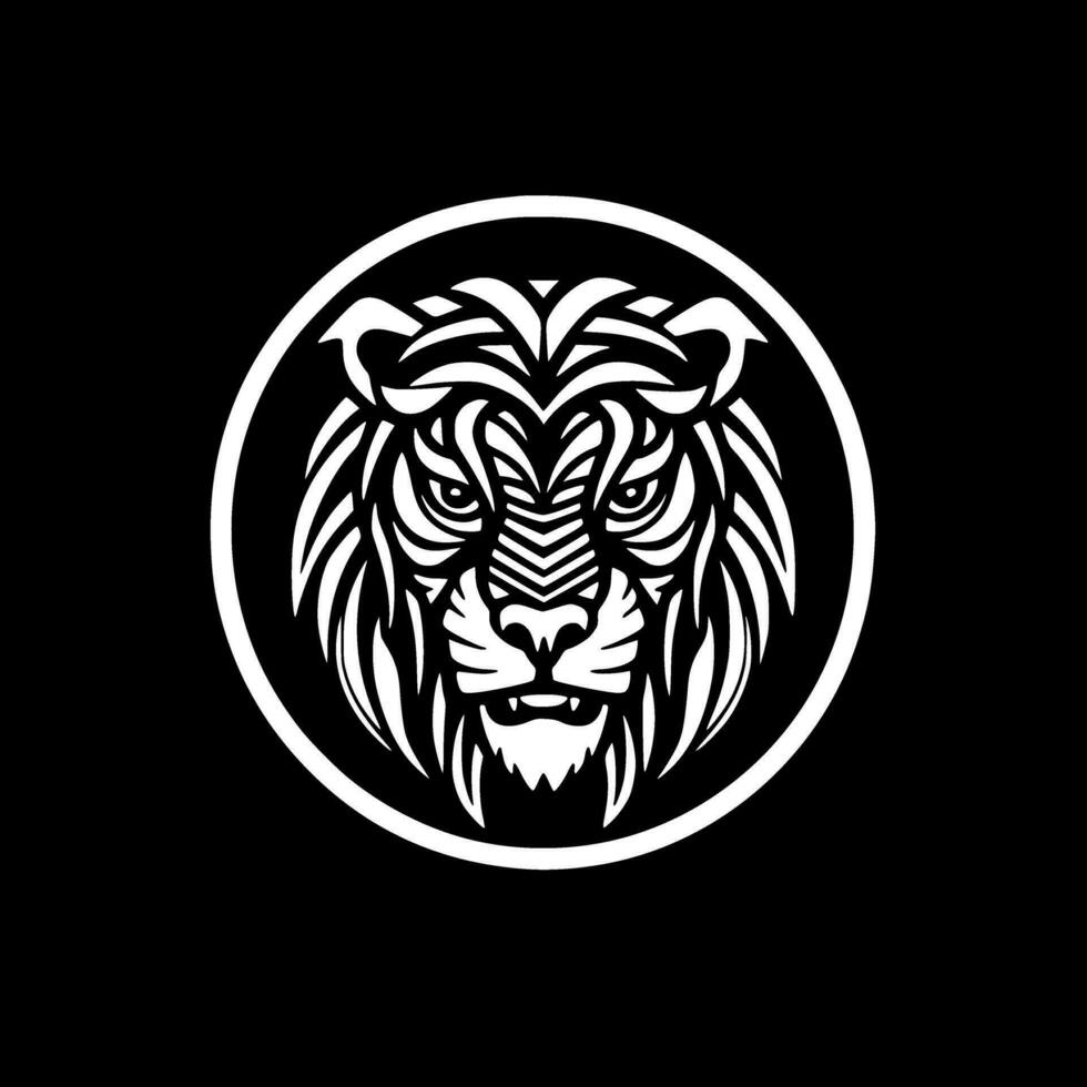 Tiger - Minimalist and Flat Logo - Vector illustration