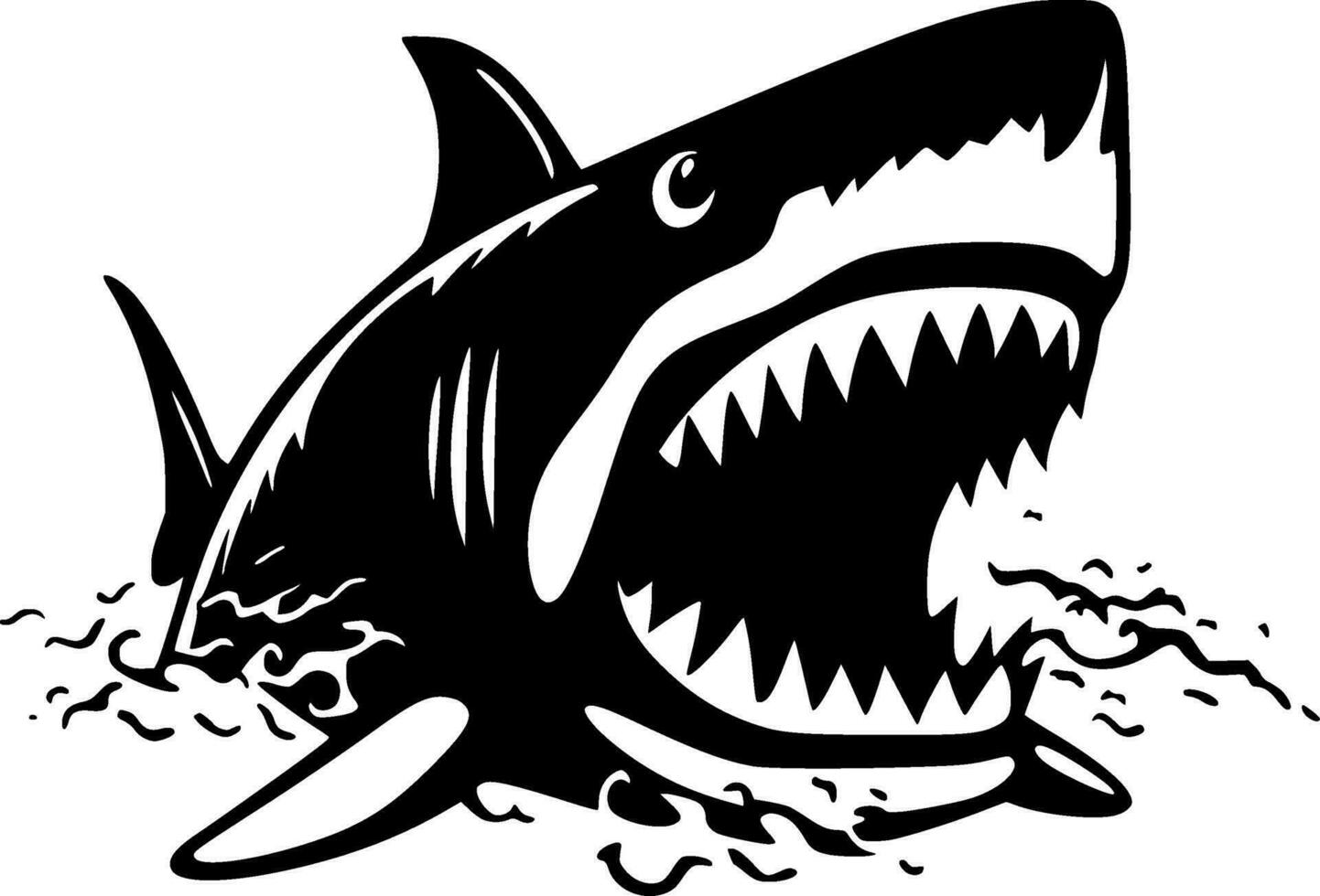 Shark - High Quality Vector Logo - Vector illustration ideal for T-shirt graphic