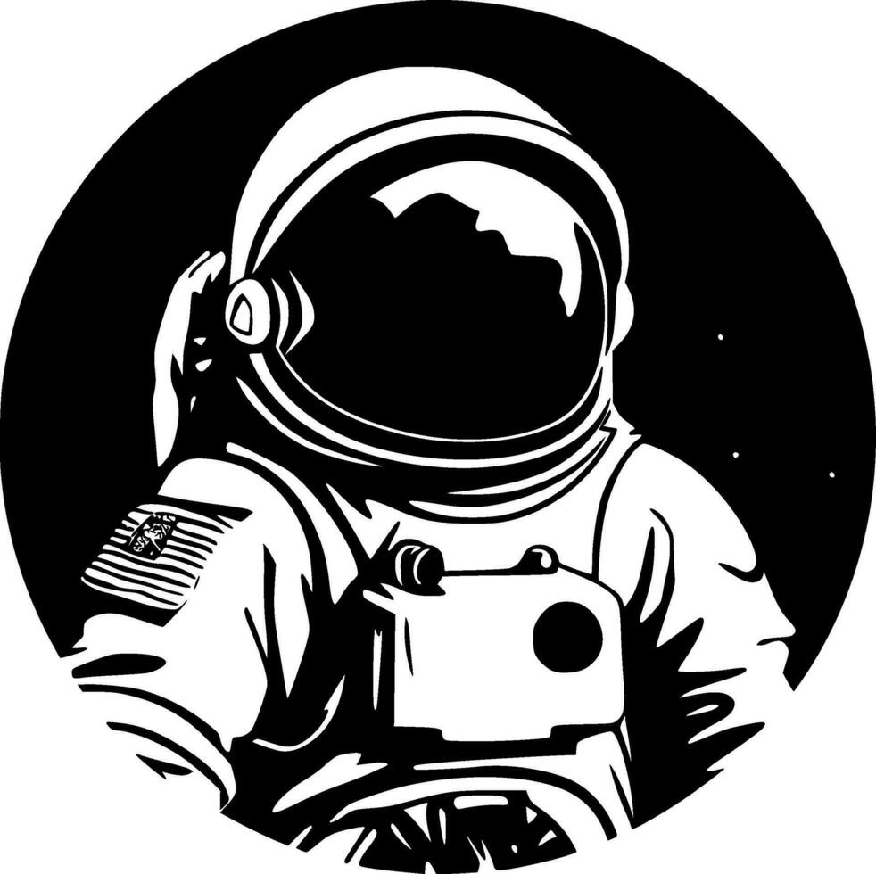 Astronaut - High Quality Vector Logo - Vector illustration ideal for T-shirt graphic