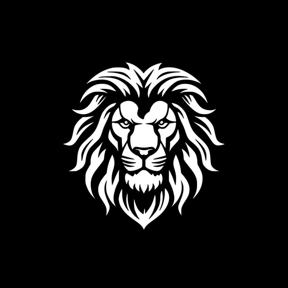 Lion - Minimalist and Flat Logo - Vector illustration