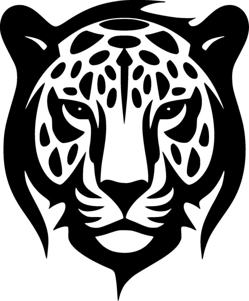 Leopard, Minimalist and Simple Silhouette - Vector illustration