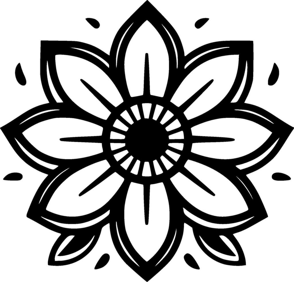 Flower - High Quality Vector Logo - Vector illustration ideal for T-shirt graphic