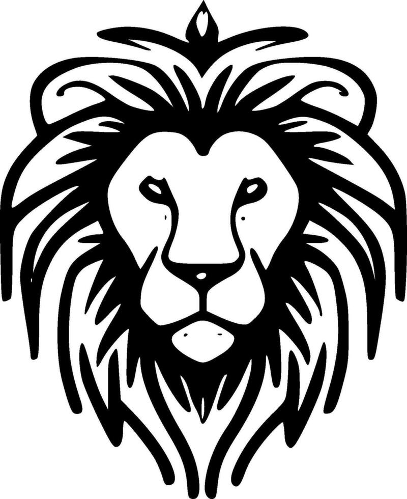 Lion - Minimalist and Flat Logo - Vector illustration