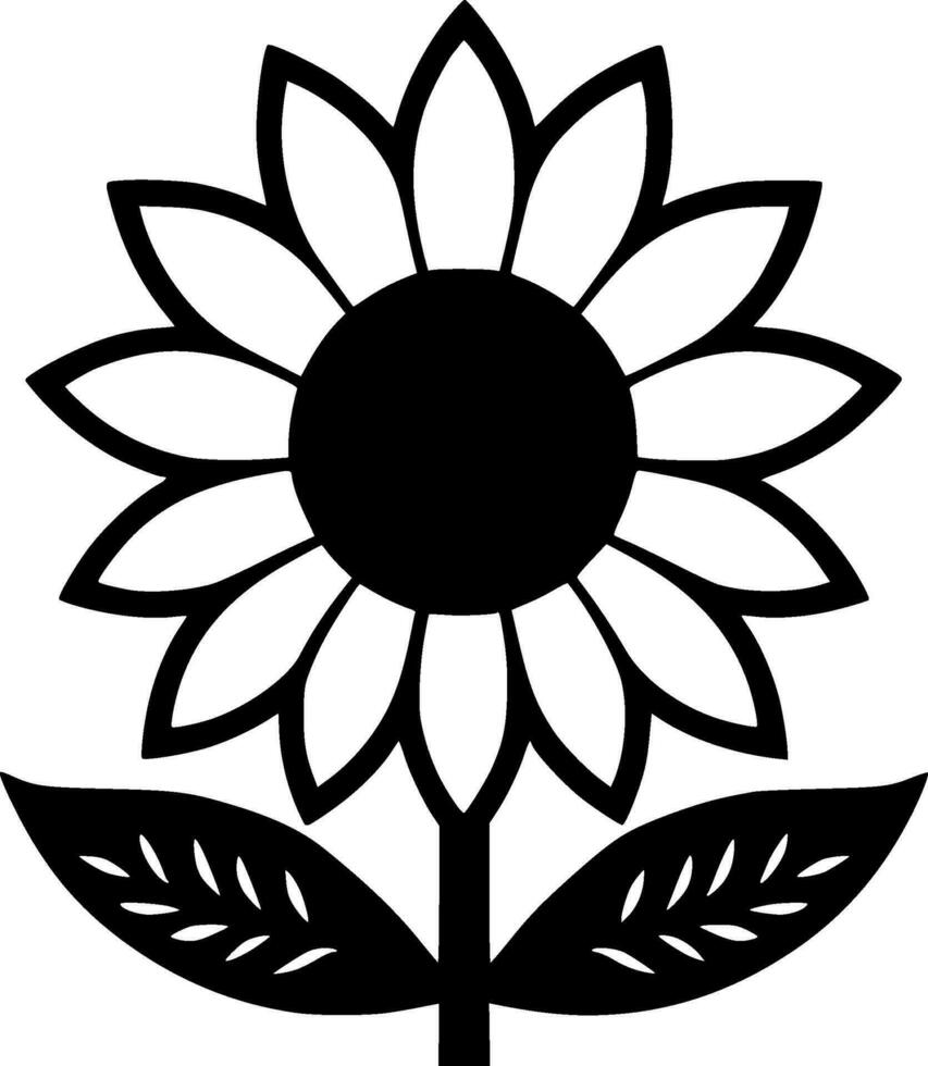 Flower - High Quality Vector Logo - Vector illustration ideal for T-shirt graphic