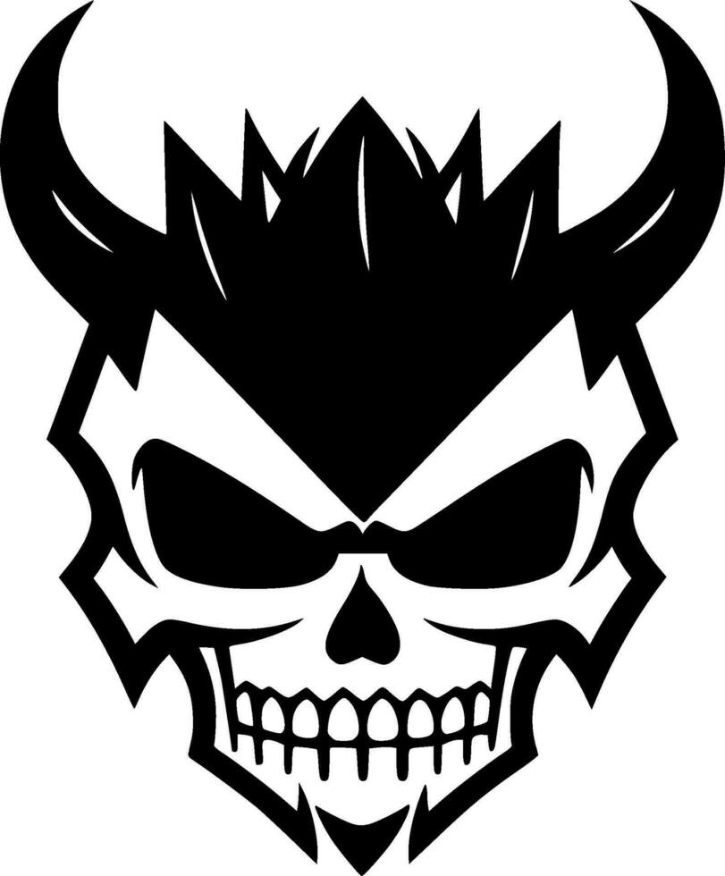 Skull - Minimalist and Flat Logo - Vector illustration