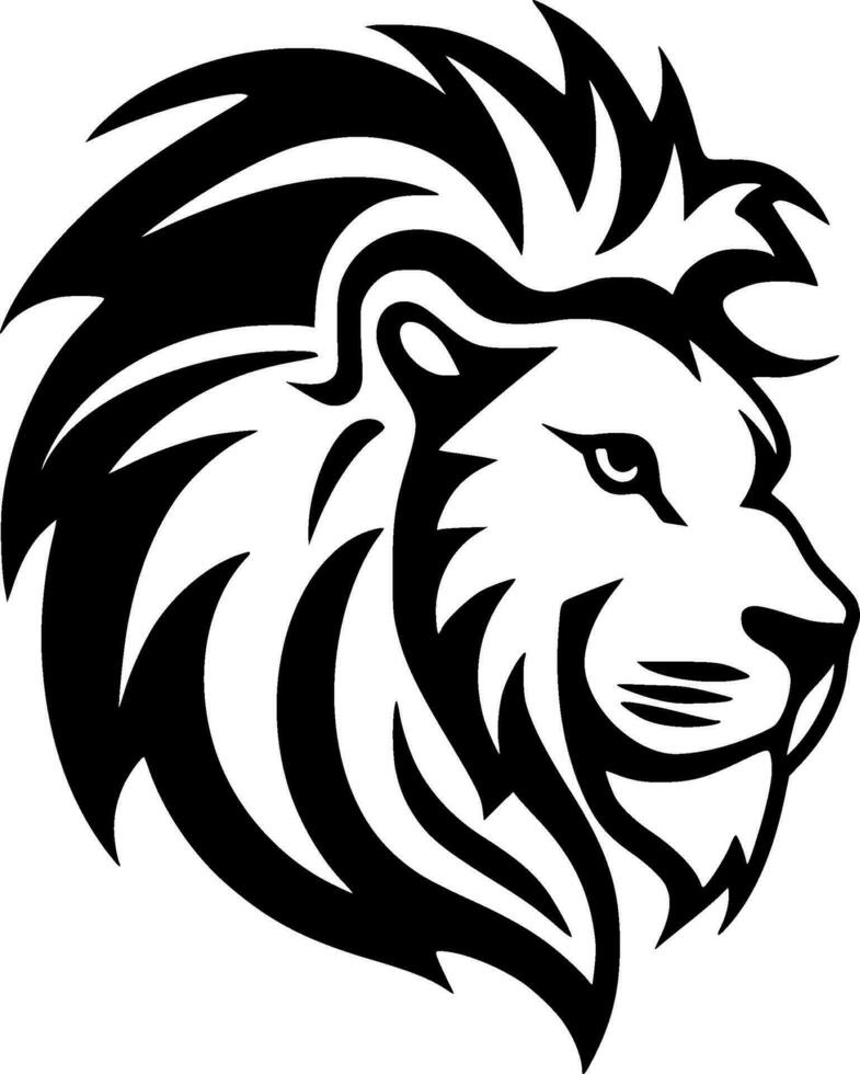 Lion - Minimalist and Flat Logo - Vector illustration