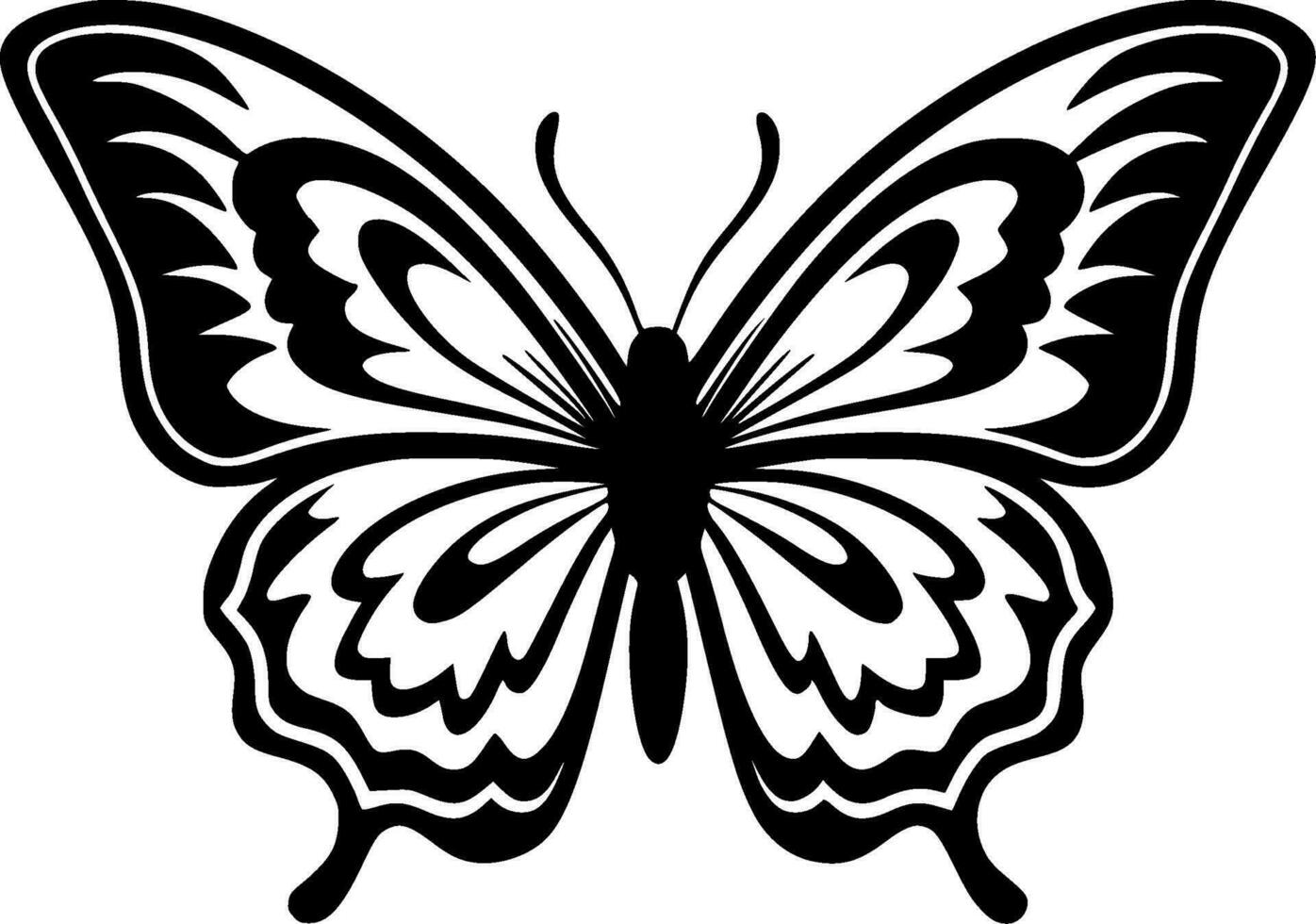 Butterfly - Minimalist and Flat Logo - Vector illustration