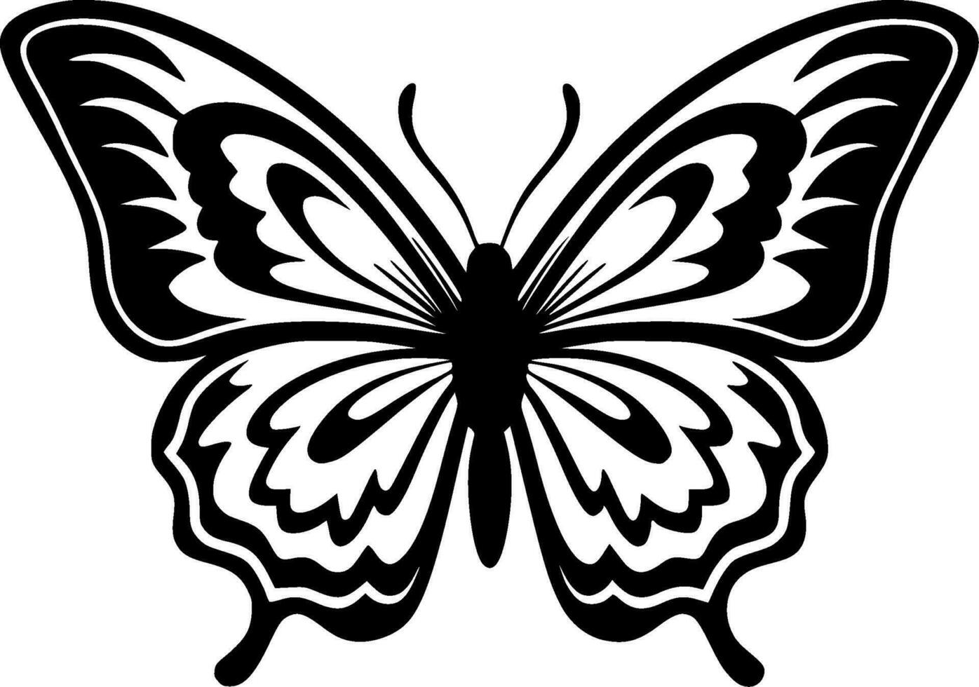 Butterfly - Minimalist and Flat Logo - Vector illustration