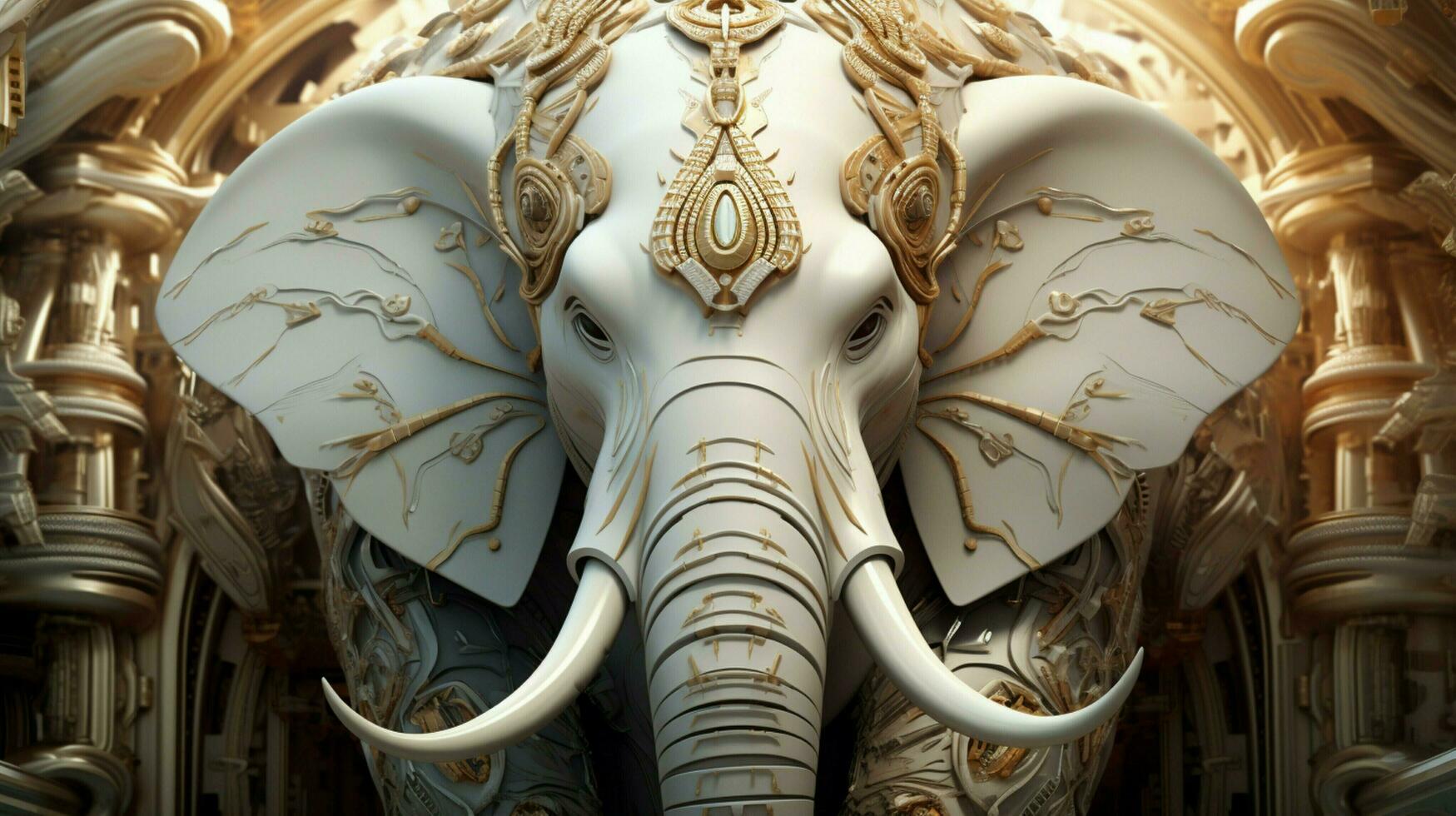 AI generated Ivory hard background photo