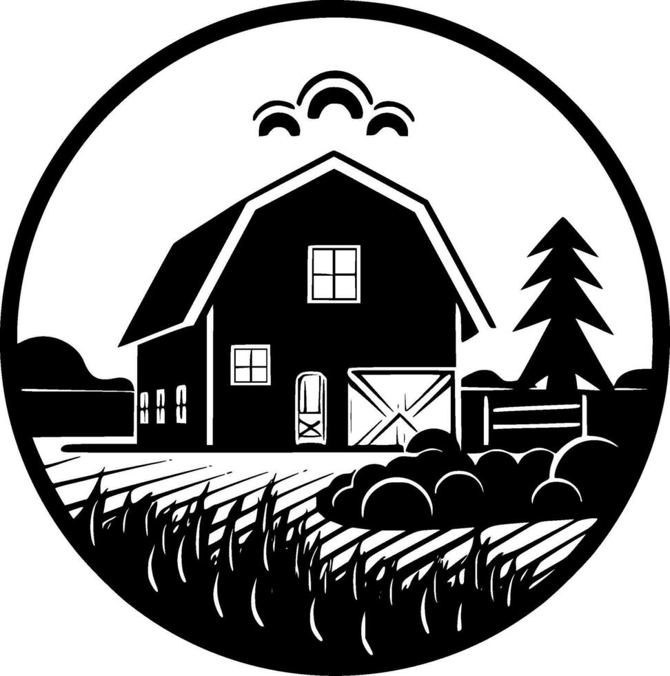 Farm - High Quality Vector Logo - Vector illustration ideal for T-shirt graphic