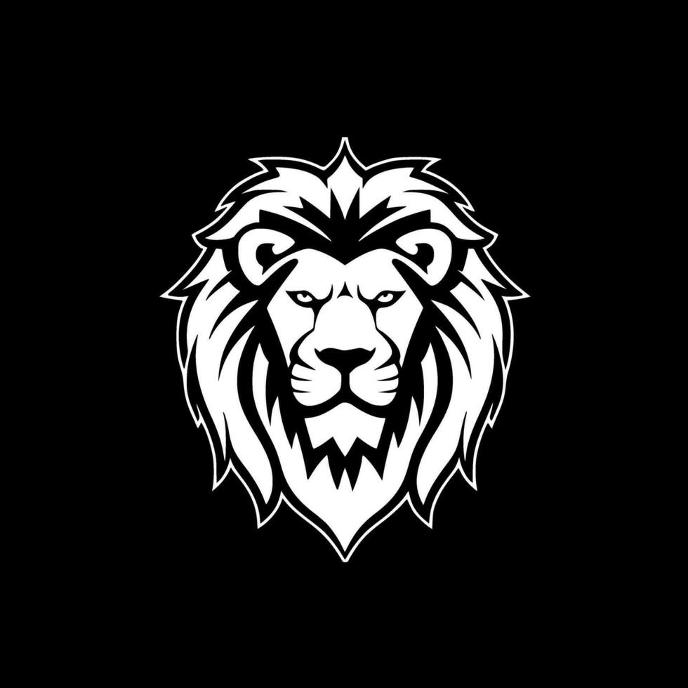 Lion - Minimalist and Flat Logo - Vector illustration