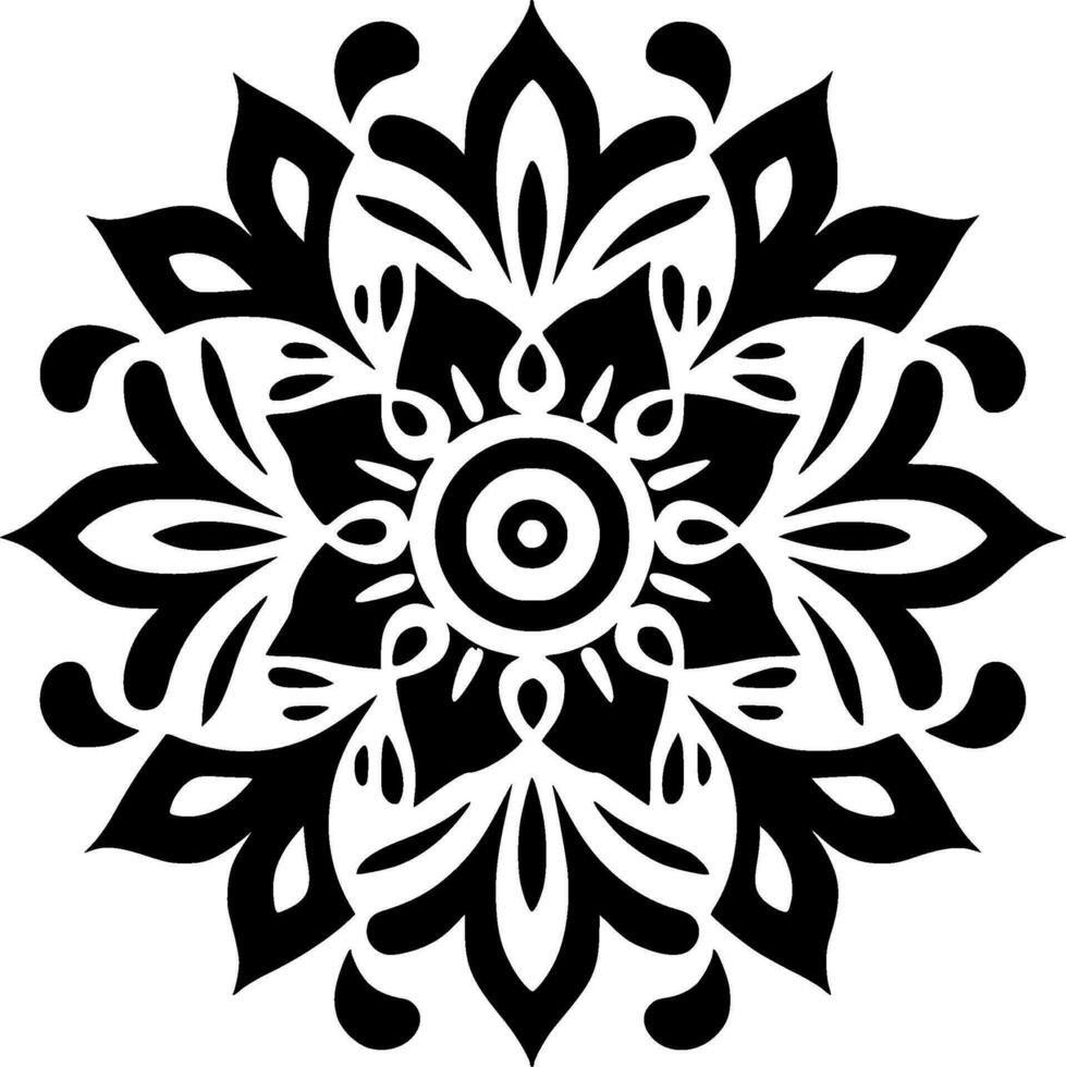 Mandala - High Quality Vector Logo - Vector illustration ideal for T-shirt graphic