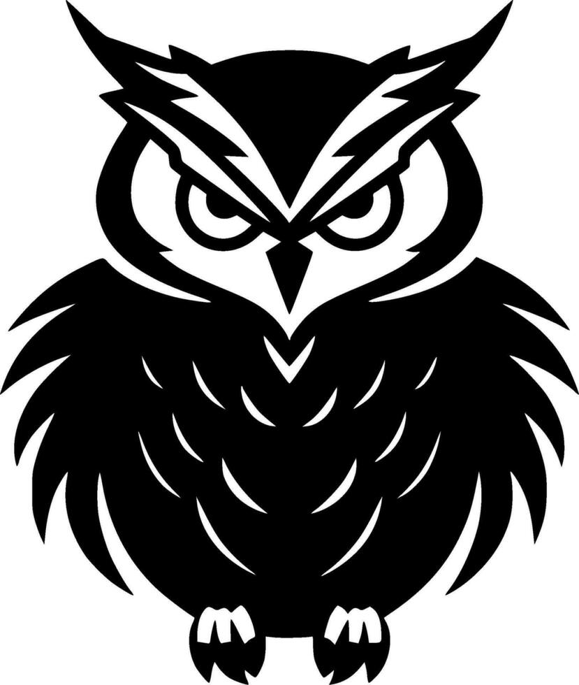 Owl - Minimalist and Flat Logo - Vector illustration