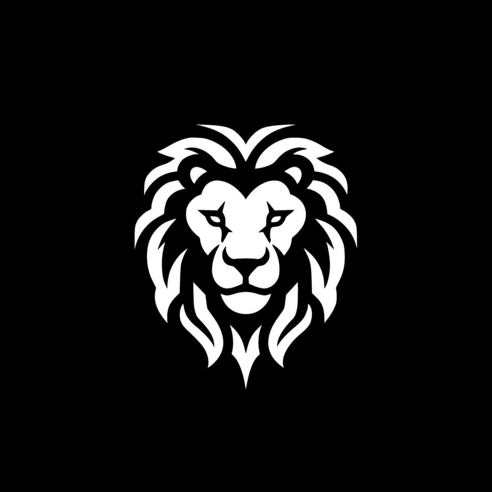 Lion - Minimalist and Flat Logo - Vector illustration