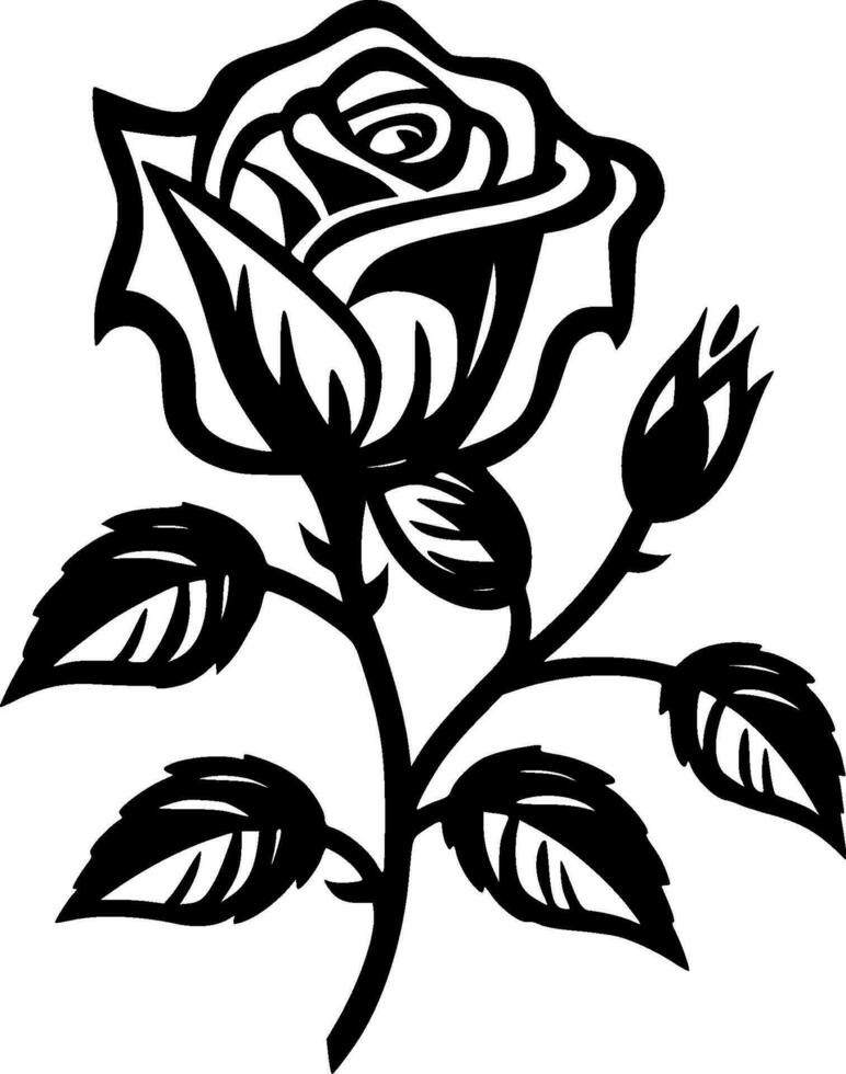 Roses - High Quality Vector Logo - Vector illustration ideal for T-shirt graphic