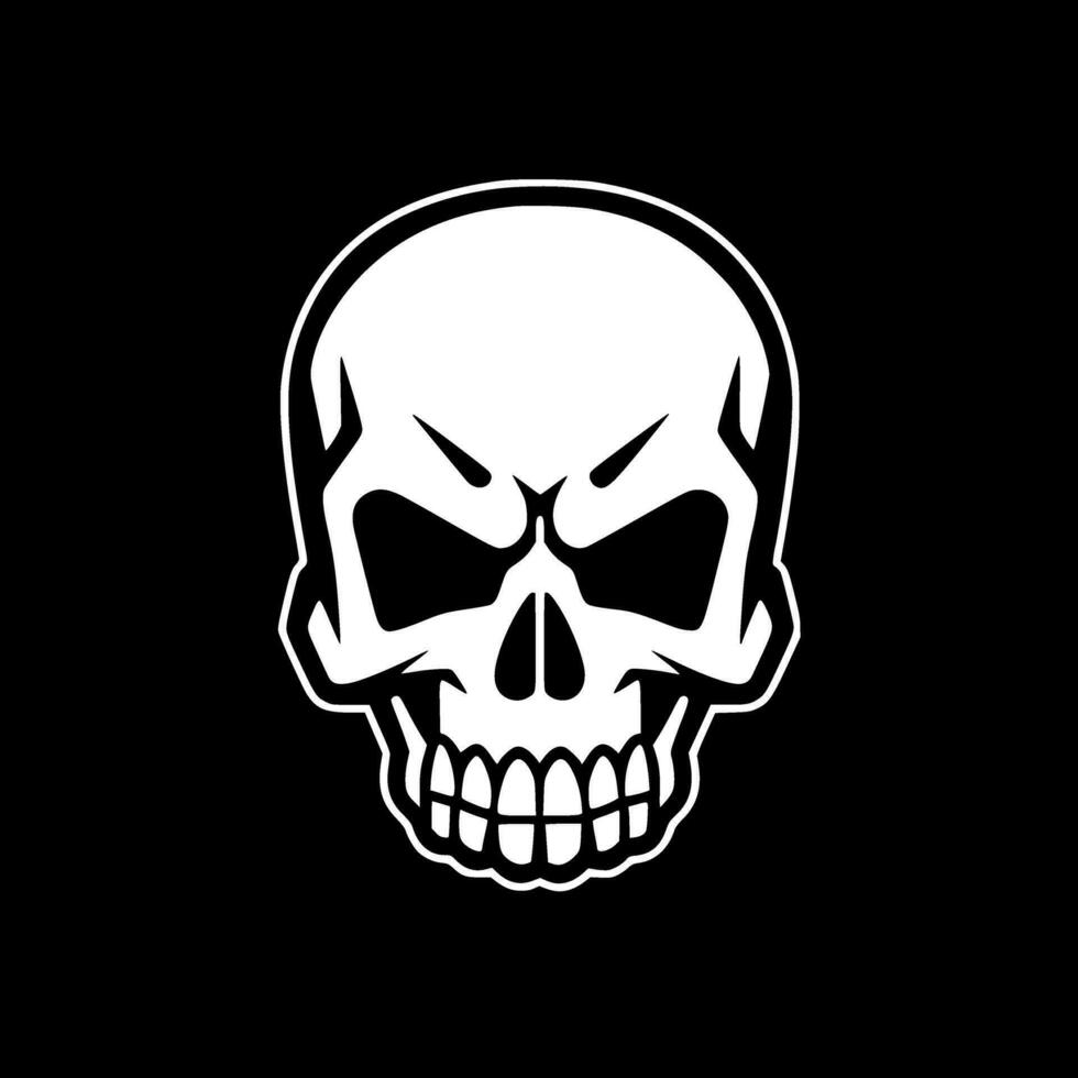 Skull - Minimalist and Flat Logo - Vector illustration