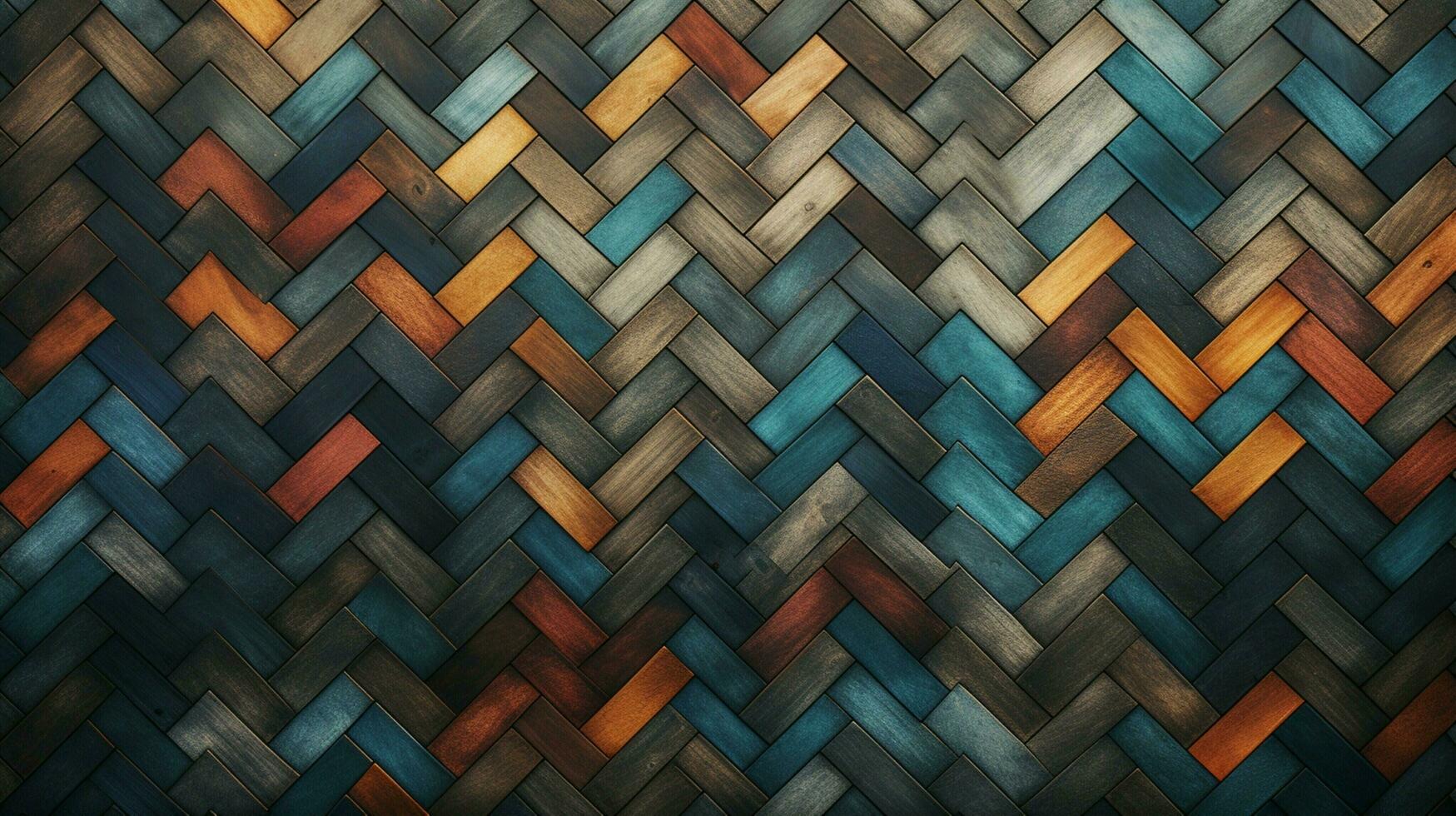 AI generated Herringbone Patterns background photo