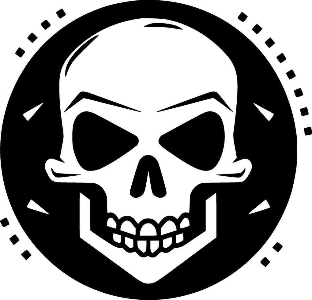 Skull - Minimalist and Flat Logo - Vector illustration