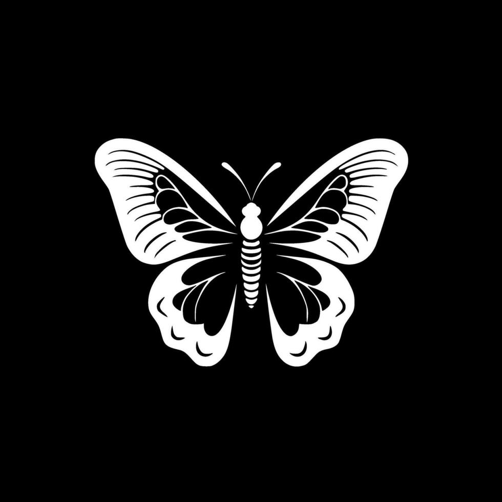 mariposa - minimalista y plano logo - vector ilustración