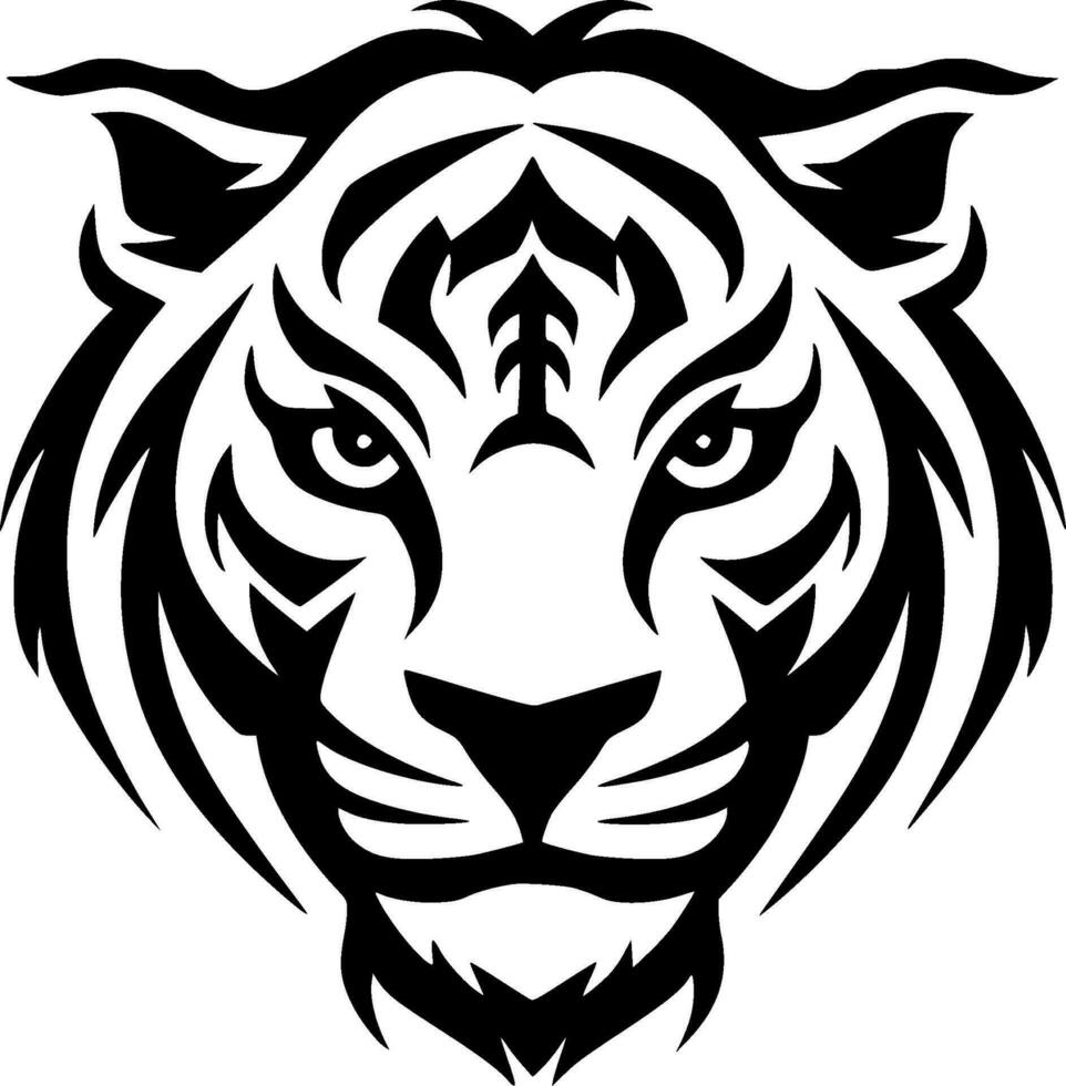 Tiger - Minimalist and Flat Logo - Vector illustration