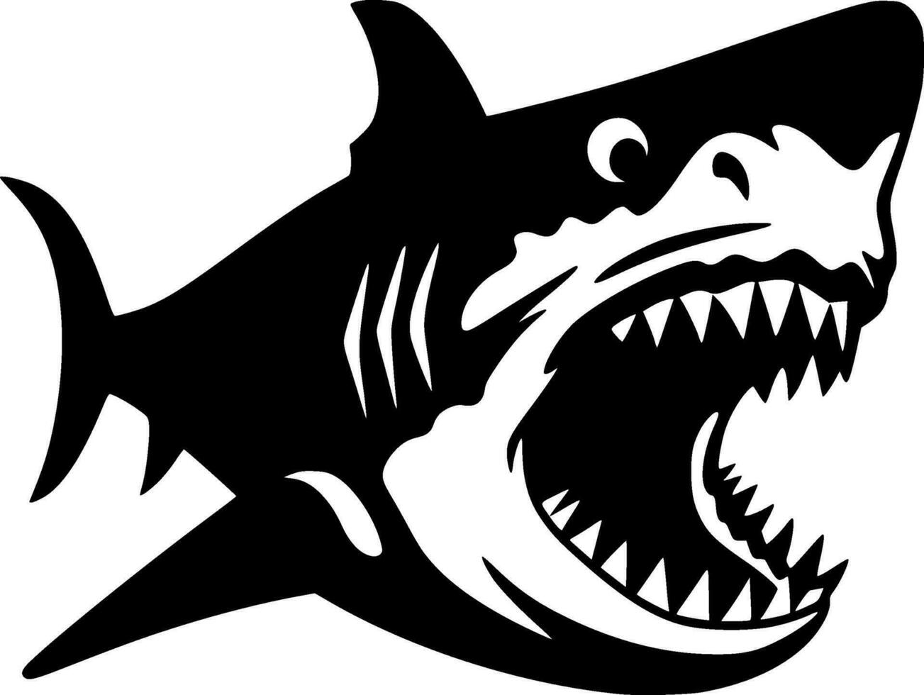 Shark - High Quality Vector Logo - Vector illustration ideal for T-shirt graphic