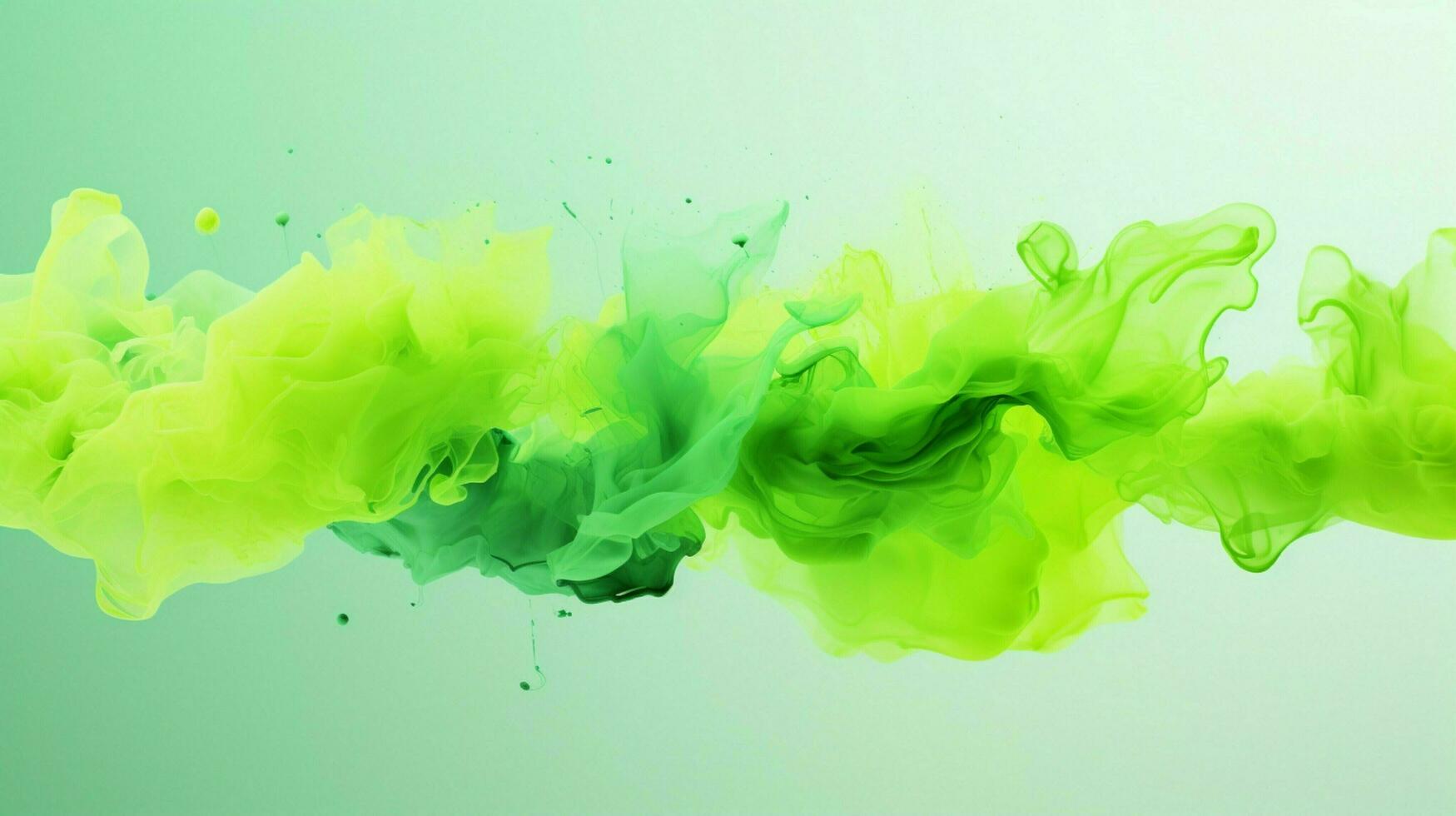 AI generated Pista green color splash background photo