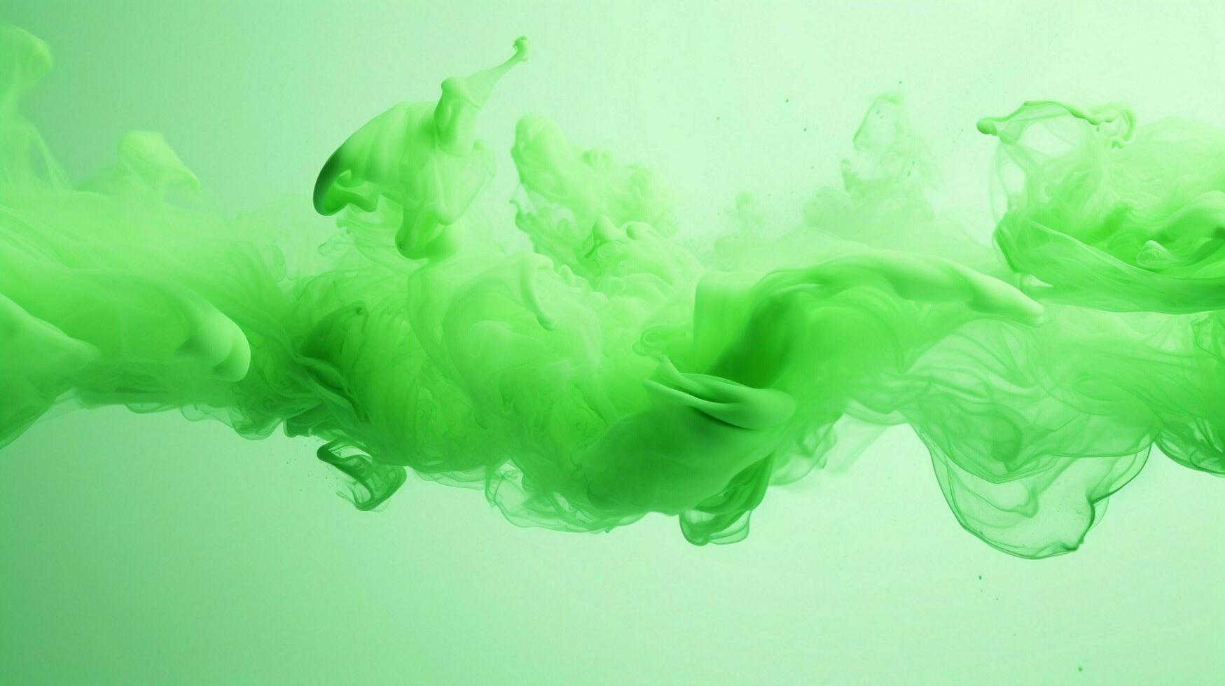 AI generated Pista green color splash background photo
