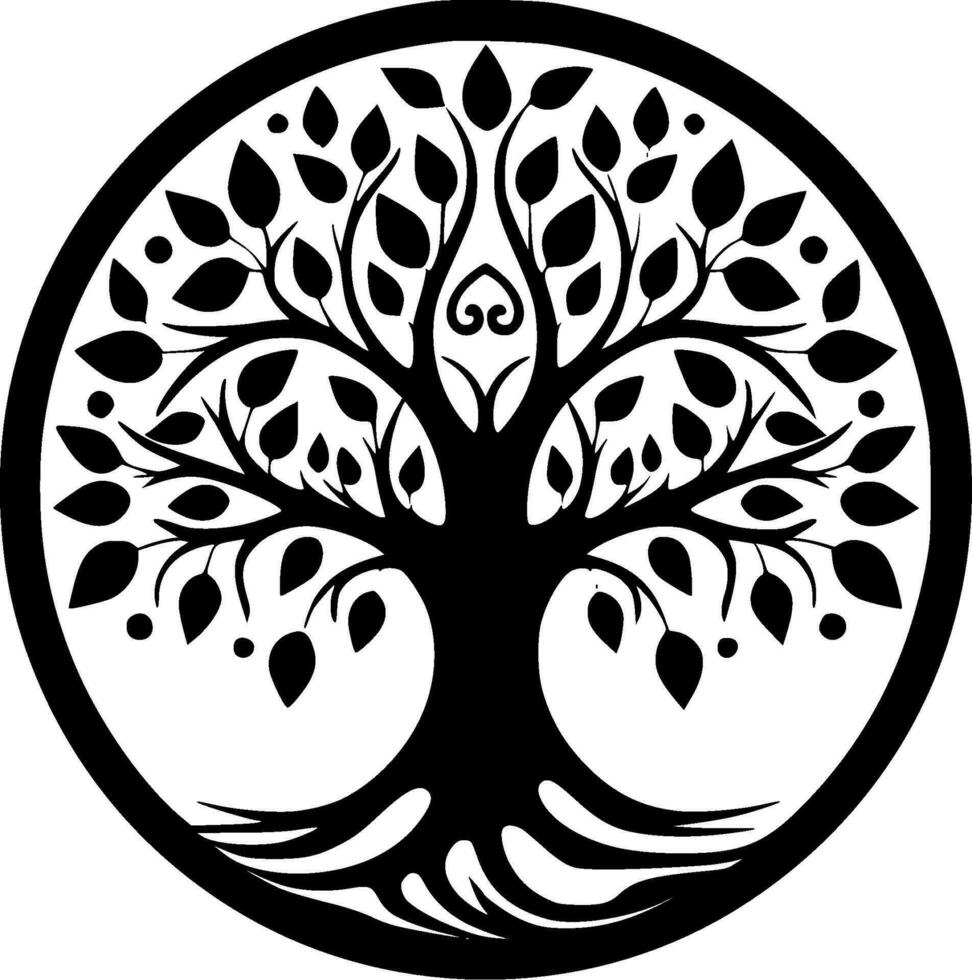 Tree of Life - High Quality Vector Logo - Vector illustration ideal for T-shirt graphic