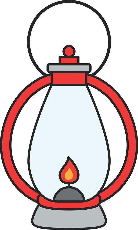 Lantern icon. Flat illustration of lantern icon for web design vector