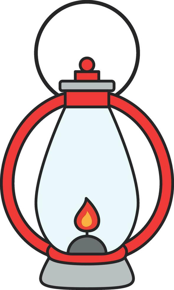 Lantern icon. Flat illustration of lantern icon for web design vector