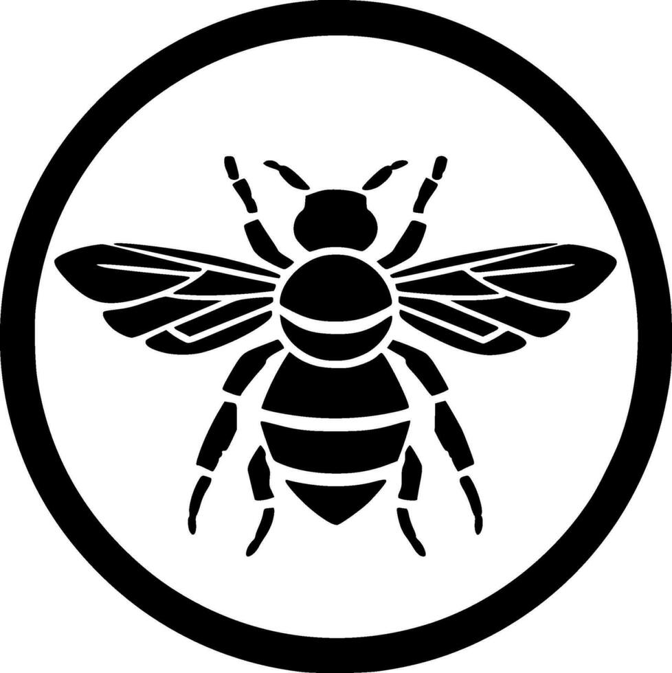 Bee - High Quality Vector Logo - Vector illustration ideal for T-shirt graphic
