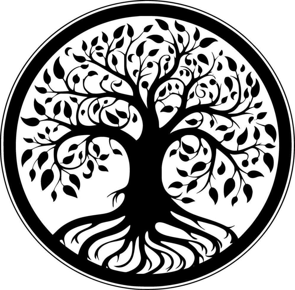 Tree - High Quality Vector Logo - Vector illustration ideal for T-shirt graphic