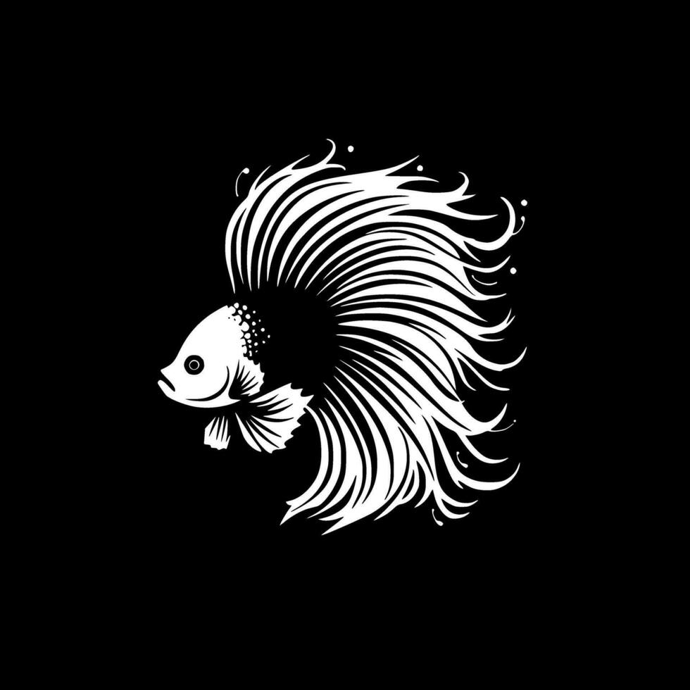 Betta Fish - High Quality Vector Logo - Vector illustration ideal for T-shirt graphic