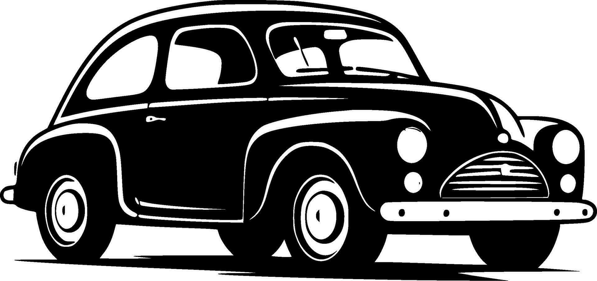 coche - minimalista y plano logo - vector ilustración