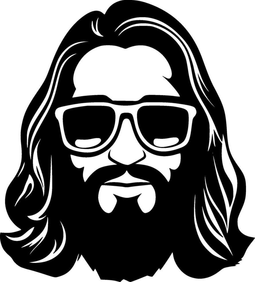 Hippy, Minimalist and Simple Silhouette - Vector illustration