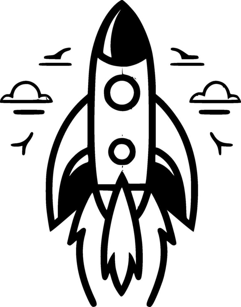 Rocket - High Quality Vector Logo - Vector illustration ideal for T-shirt graphic