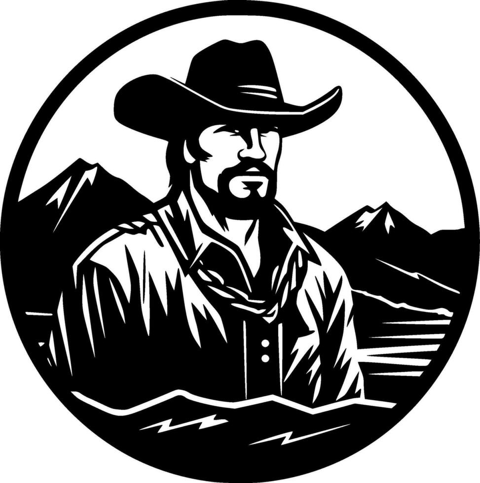 Western - High Quality Vector Logo - Vector illustration ideal for T-shirt graphic