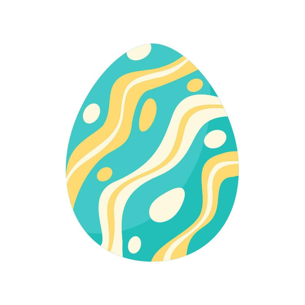 Pascua de Resurrección huevos decorado con vistoso patrones para un Pascua de Resurrección huevo buscar actividad con el niños. vector