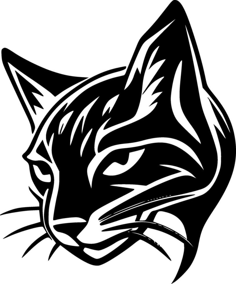 Wildcat - Minimalist and Flat Logo - Vector illustration