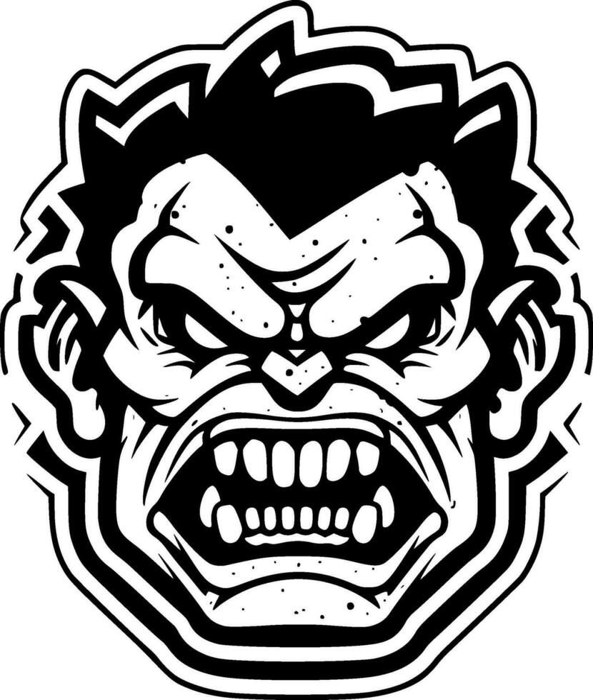 Zombie, Minimalist and Simple Silhouette - Vector illustration