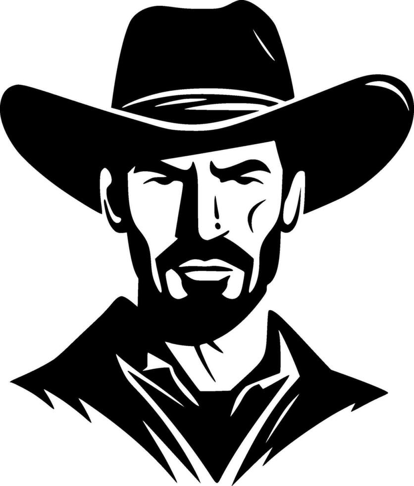 Western, Minimalist and Simple Silhouette - Vector illustration