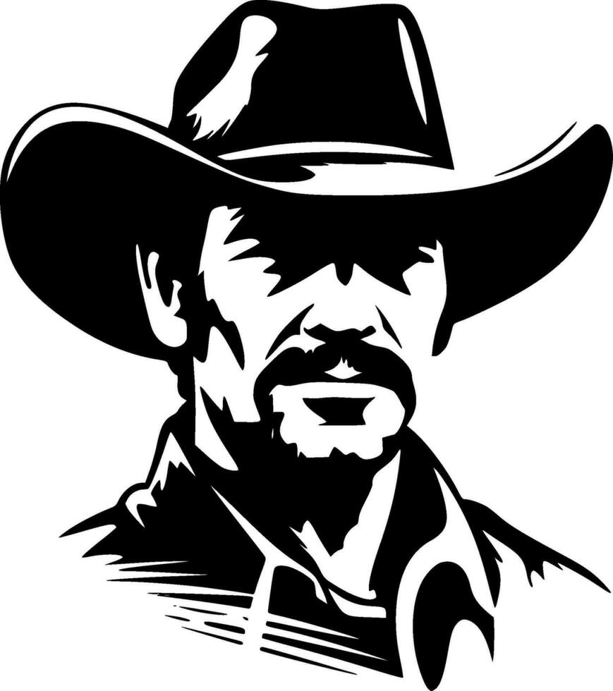 Western, Minimalist and Simple Silhouette - Vector illustration