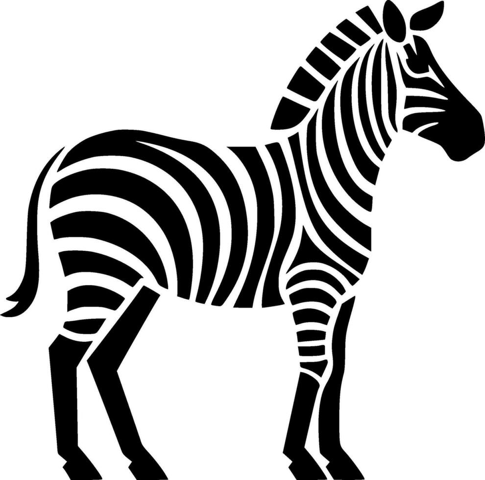 Zebra - High Quality Vector Logo - Vector illustration ideal for T-shirt graphic
