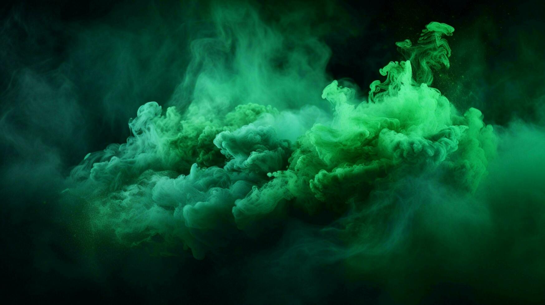 ai generado oscuro verde color polvo chapoteo antecedentes foto